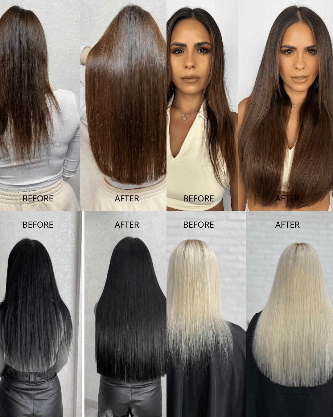 22" 5 Piece Straight Clip In Hair Extensions