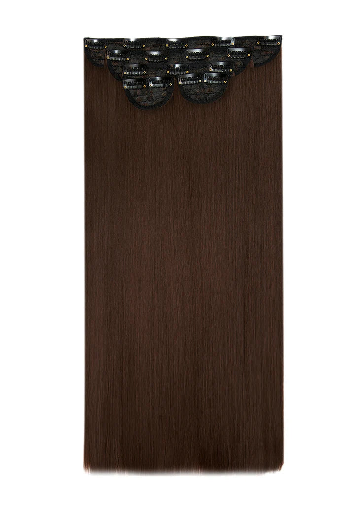 Dark Brown 5 Piece Clip in