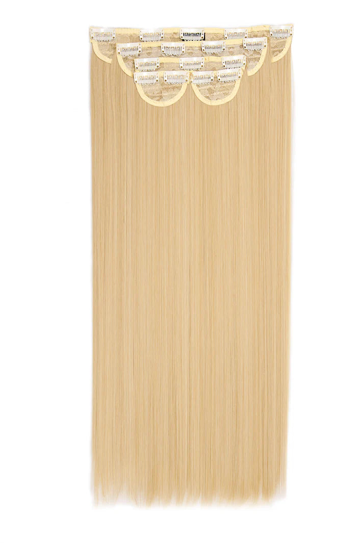 Light Blonde Curly 5 Piece Clip in