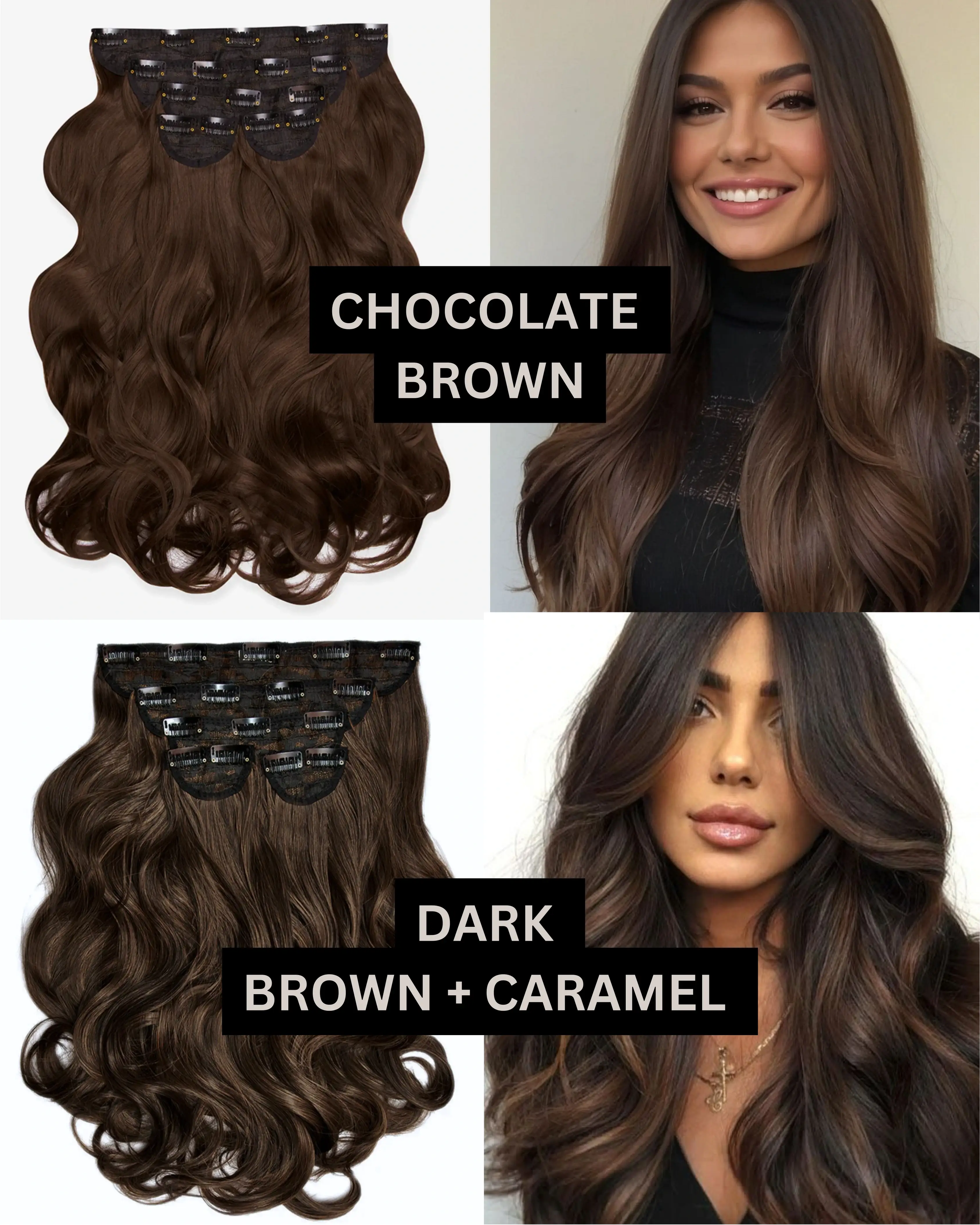 22" 5 Piece CurlyClip In Hair Extensions