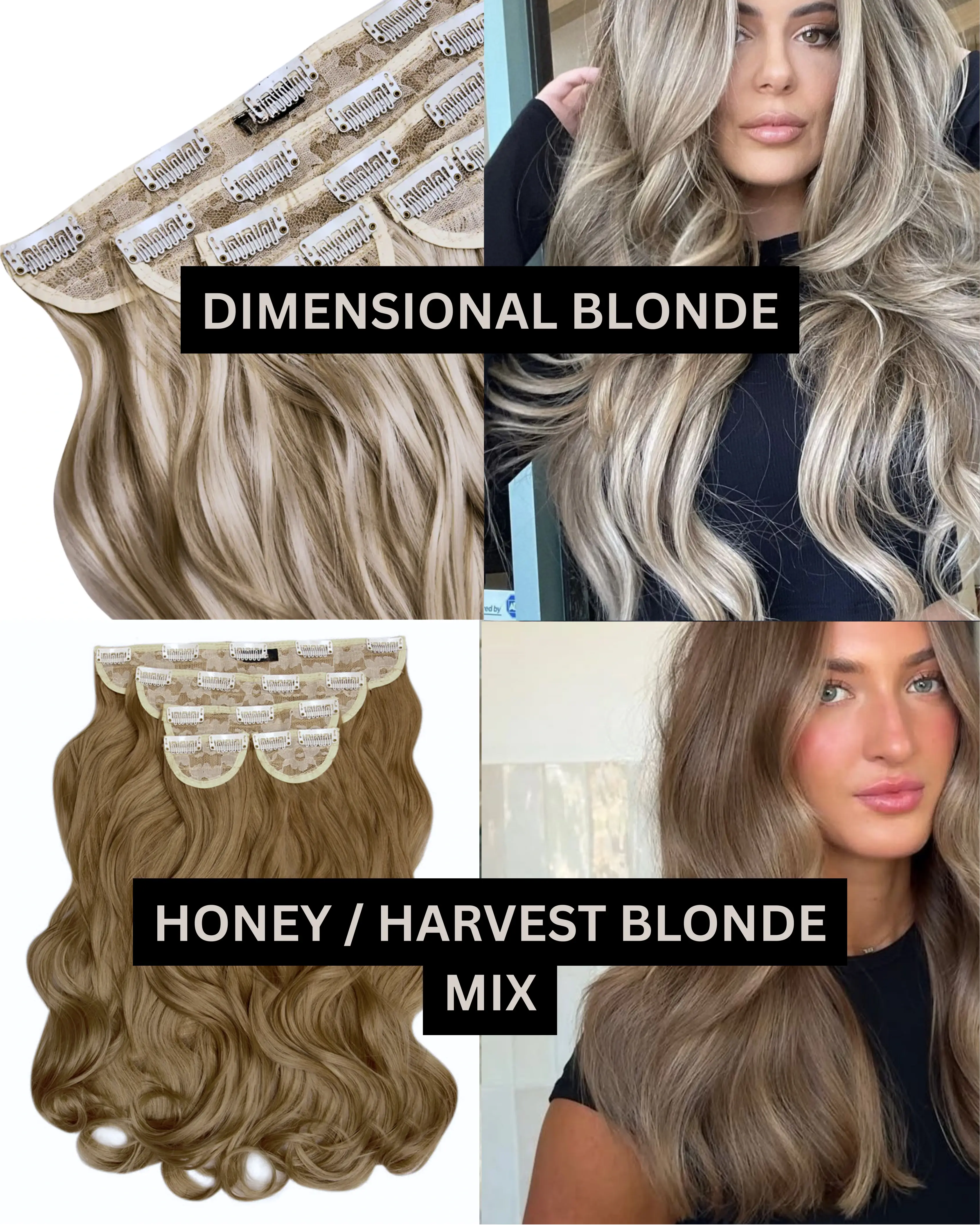 22" 5 Piece CurlyClip In Hair Extensions