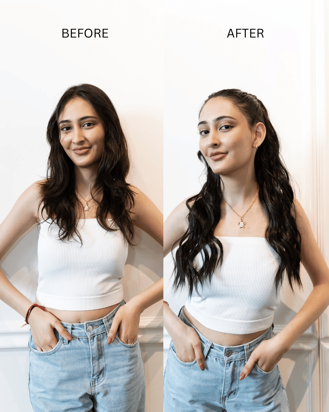 20-22" Brushed out wave Ponytail