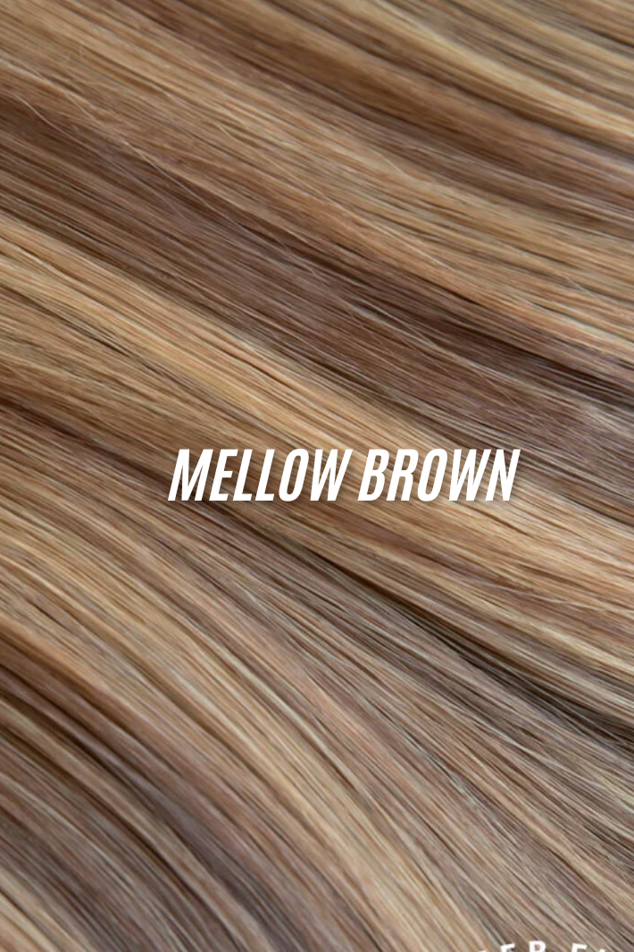 Thick 22" 1 Piece Curly Clip In Hair Extensions - Mellow Brown