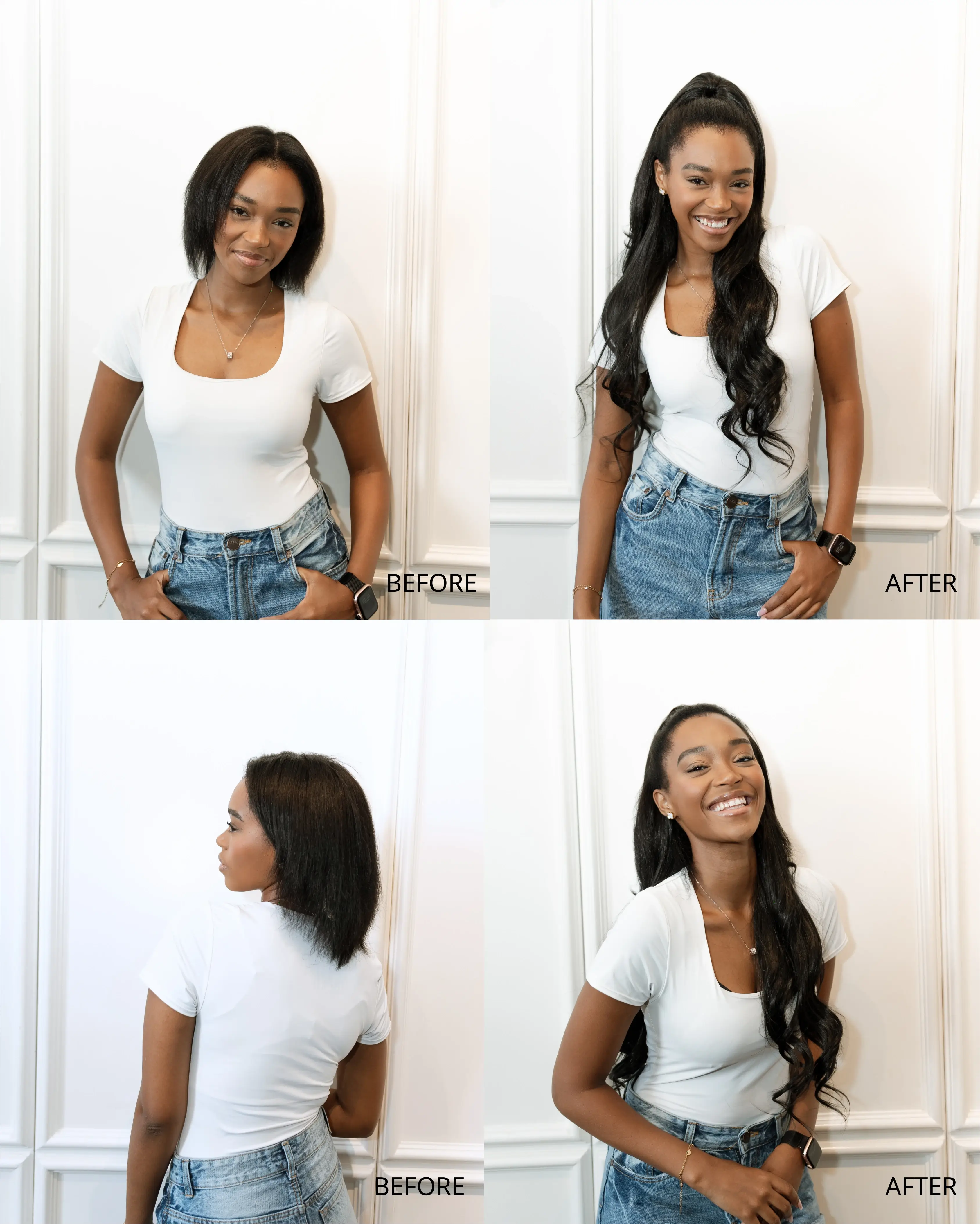 22" 5 Piece CurlyClip In Hair Extensions