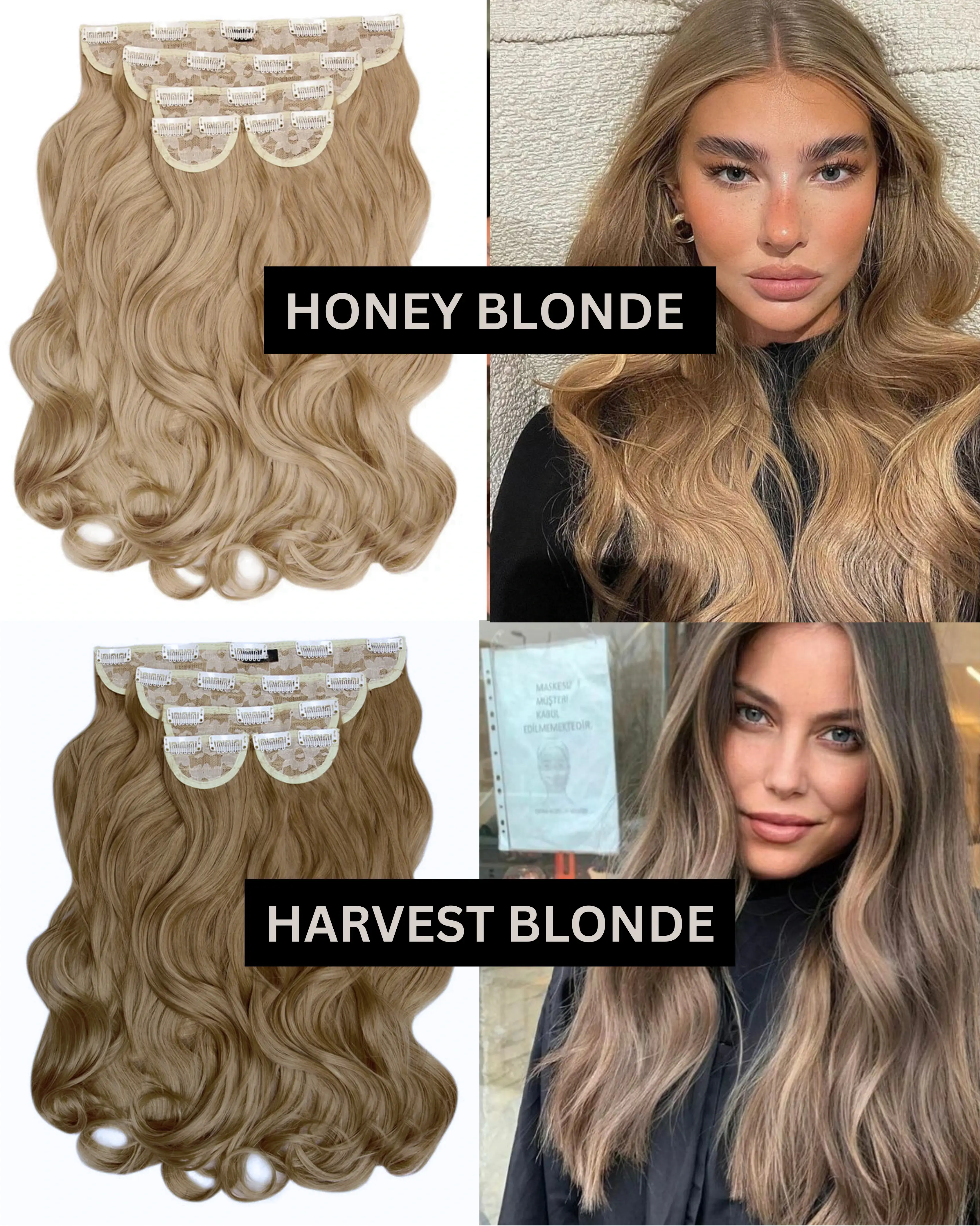 22" 5 Piece CurlyClip In Hair Extensions
